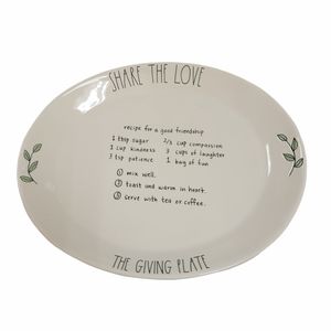 Rae Dunn Giving Plate Share the love Thanksgiving